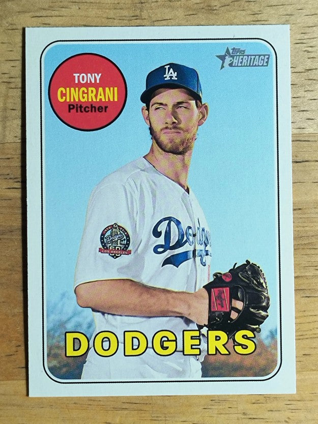 2018 Topps Heritage #520 Tony Cingrani