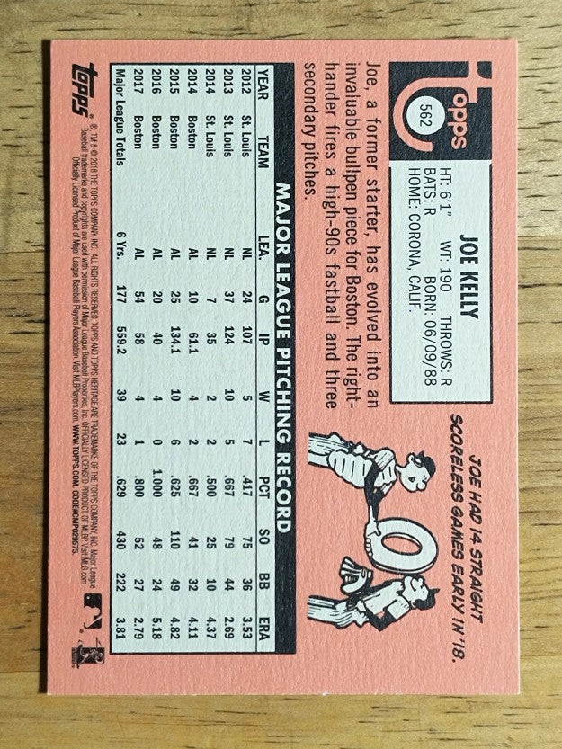 2018 Topps Heritage #562 Joe Kelly