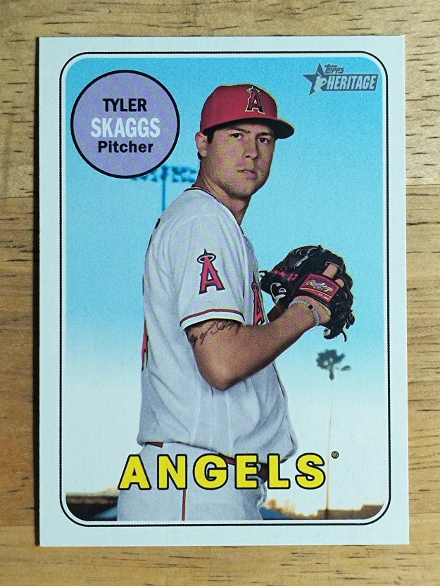 2018 Topps Heritage #572 Tyler Skaggs