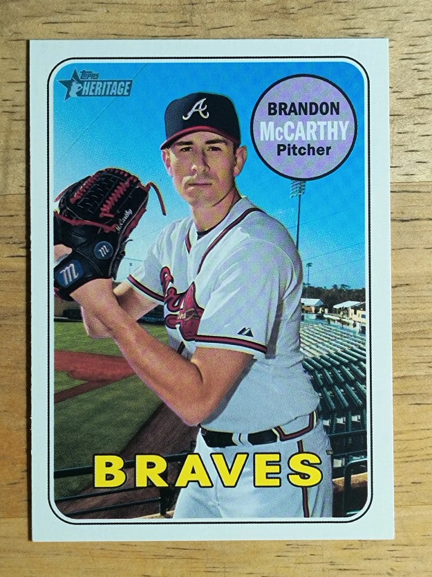 2018 Topps Heritage #587 Brandon McCarthy