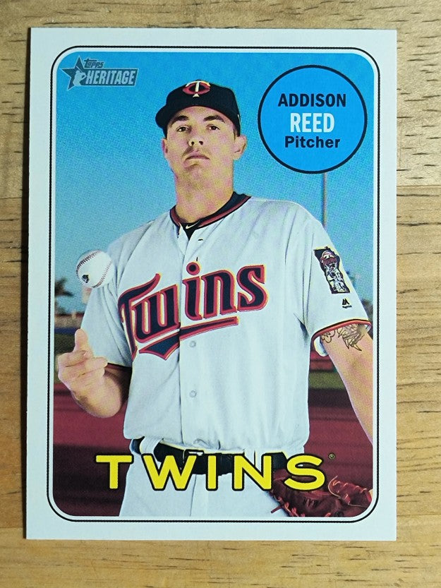 2018 Topps Heritage #607 Addison Reed