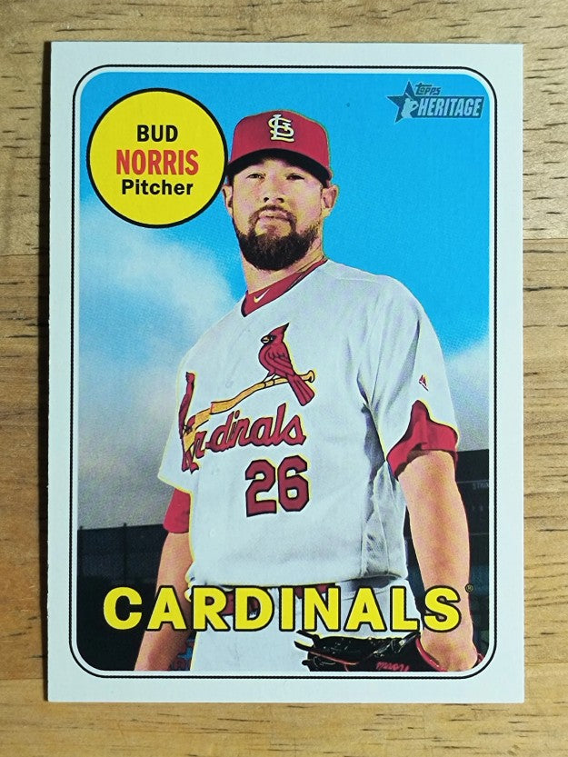 2018 Topps Heritage #662 Bud Norris