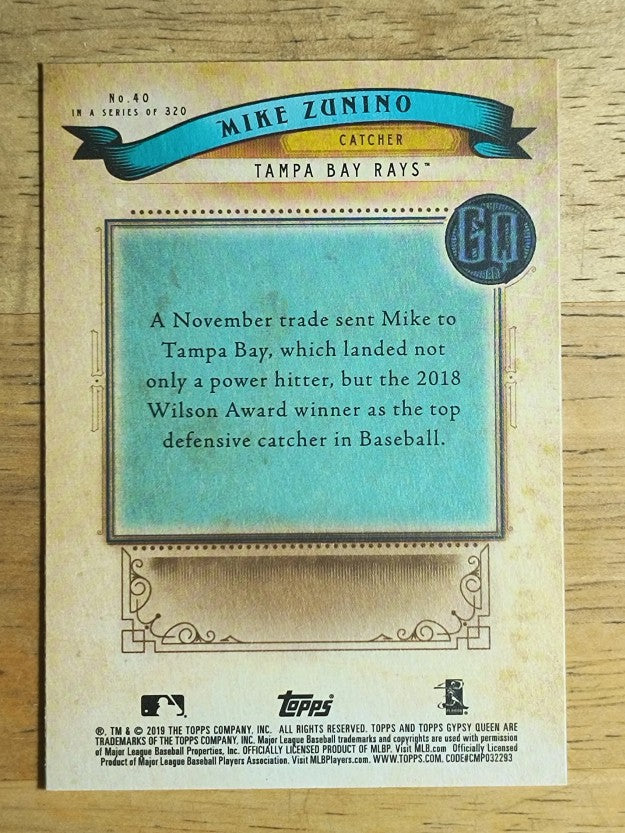 2019 Topps Gypsy Queen #40 Mike Zunino