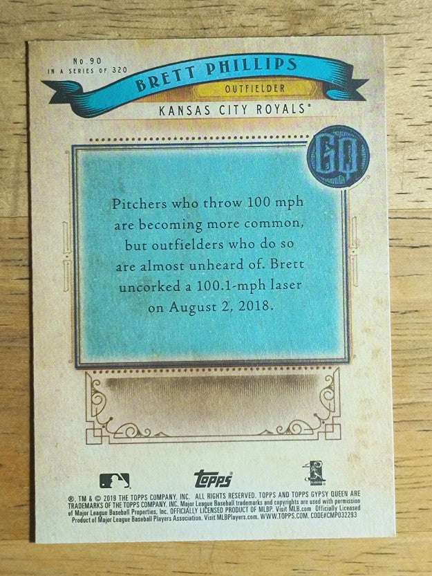 2019 Topps Gypsy Queen #90 Brett Phillips