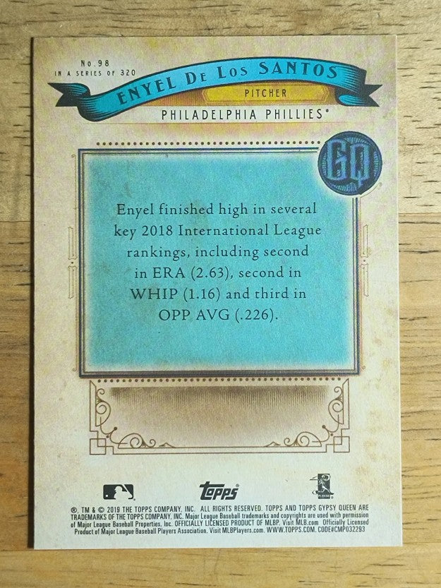2019 Topps Gypsy Queen #98 Enyel De Los Santos