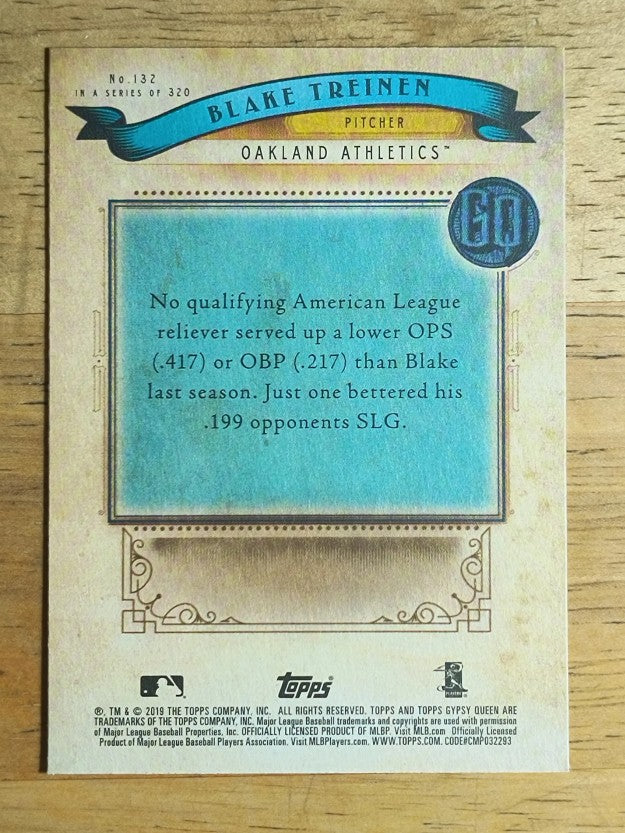 2019 Topps Gypsy Queen #132 Blake Treinen
