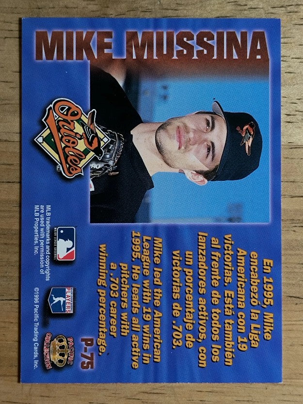 1996 Pacific Prisms #P75 Mike Mussina