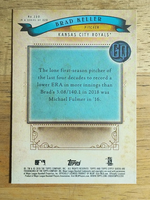 2019 Topps Gypsy Queen #230 Brad Keller RC