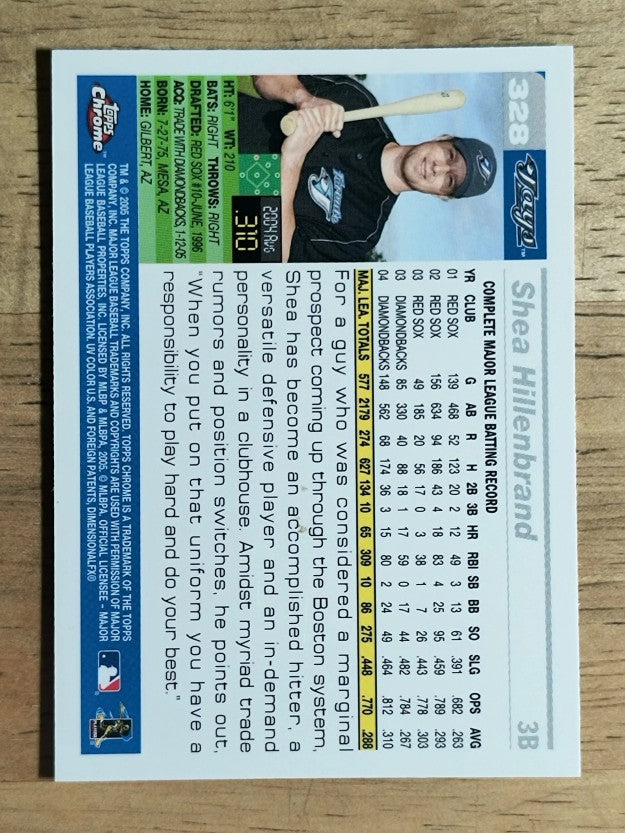 2005 Topps Chrome #328 Shea Hillenbrand