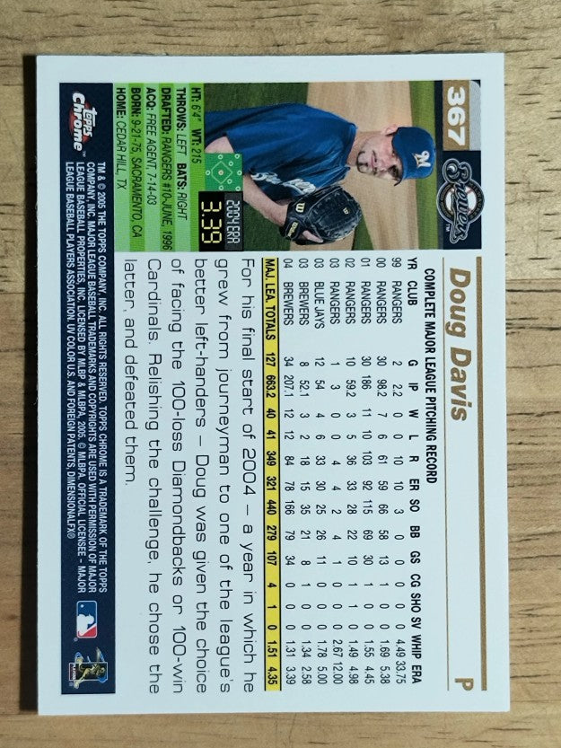 2005 Topps Chrome #367 Doug Davis
