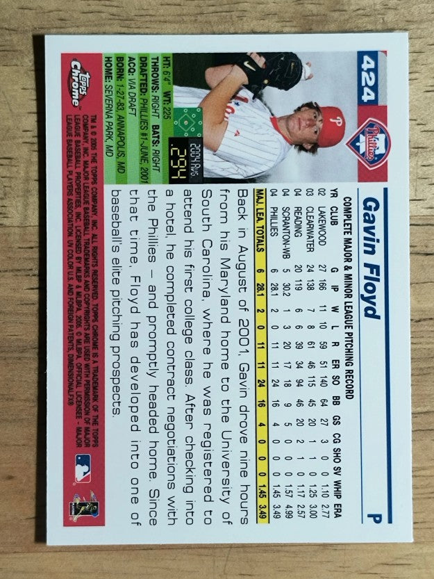 2005 Topps Chrome #424 Gavin Floyd