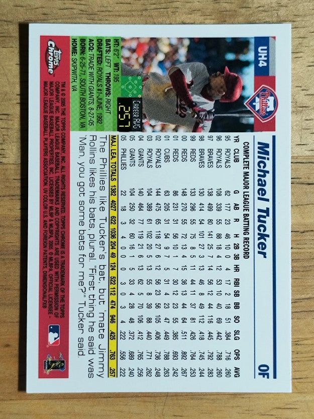 2005 Topps Chrome Update #4 Michael Tucker