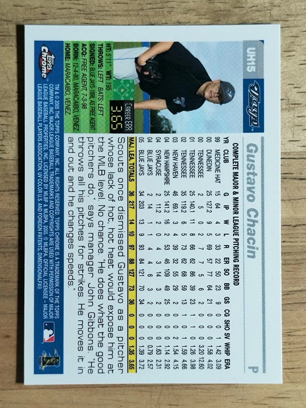 2005 Topps Chrome Update #15 Gustavo Chacin