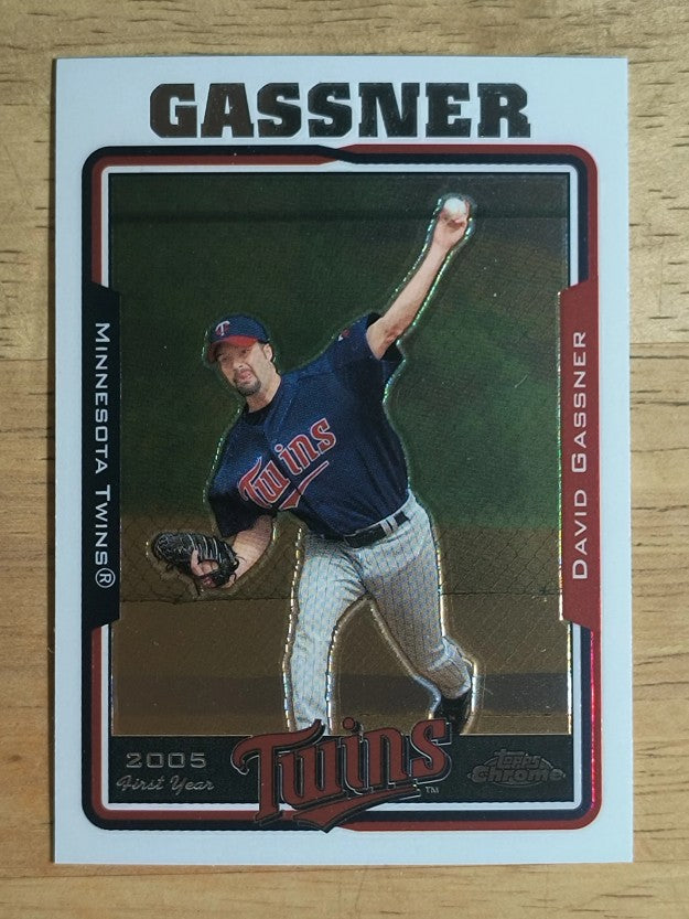 2005 Topps Chrome Update #180 David Gassner FY RC