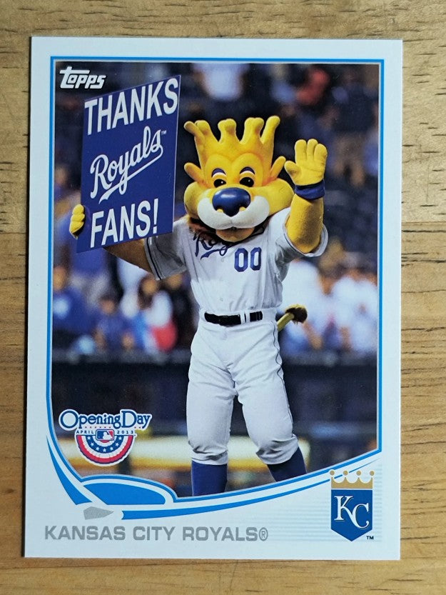 2013 Topps Opening Day Mascots #M21 Kansas City Royals