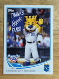 2013 Topps Opening Day Mascots #M21 Kansas City Royals