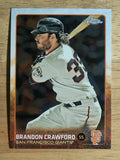 2015 Topps Chrome #111 Brandon Crawford