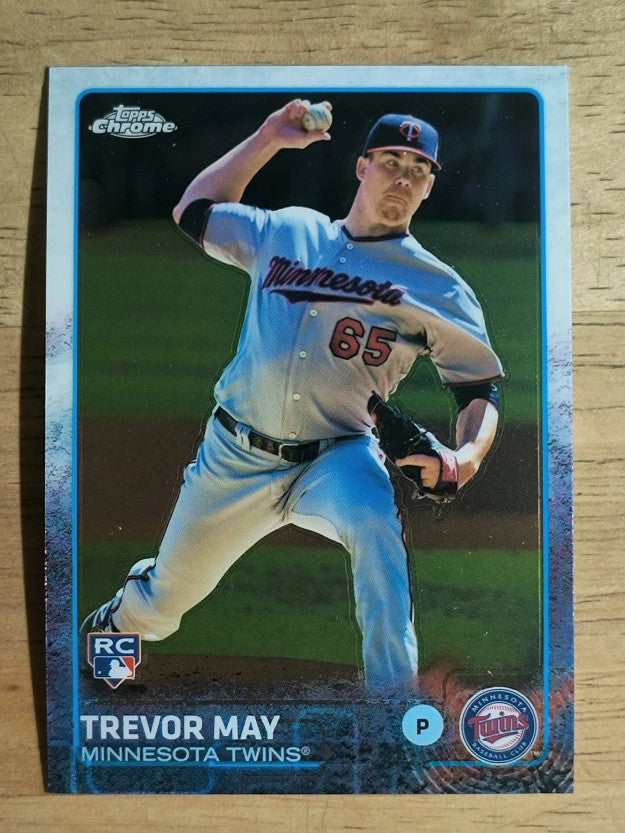 2015 Topps Chrome #118 Trevor May RC