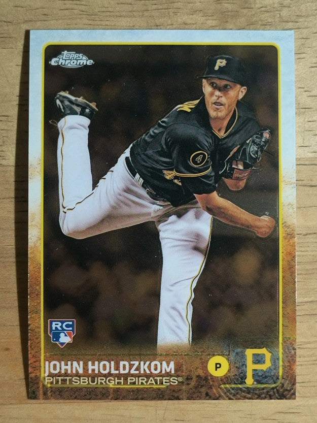 2015 Topps Chrome #128 John Holdzkom RC
