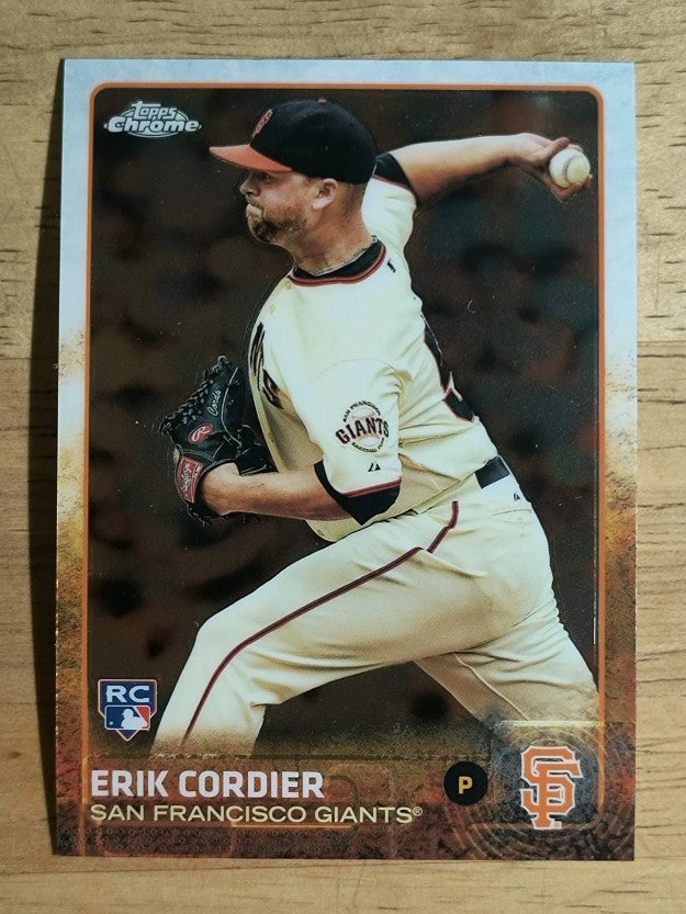 2015 Topps Chrome #145 Erik Cordier RC