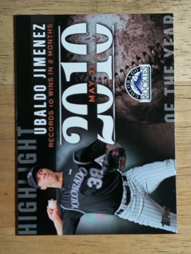 2015 Topps Highlight of the Year #H88 Ubaldo Jimenez UPD