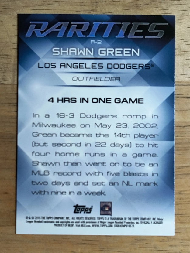 2015 Topps Update Rarities #R2 Shawn Green