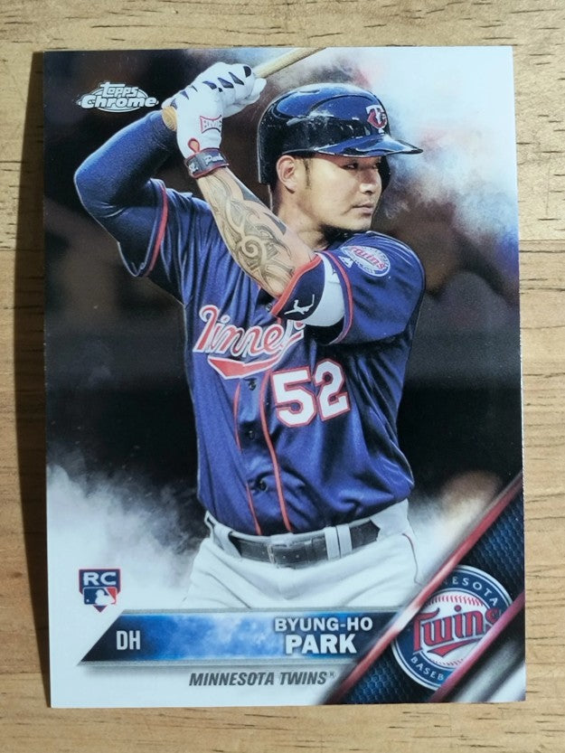 2016 Topps Chrome #13 Byung-Ho Park RC