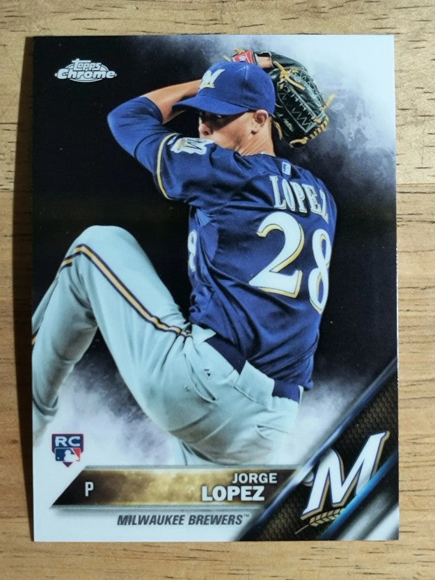 2016 Topps Chrome #94 Jorge Lopez RC