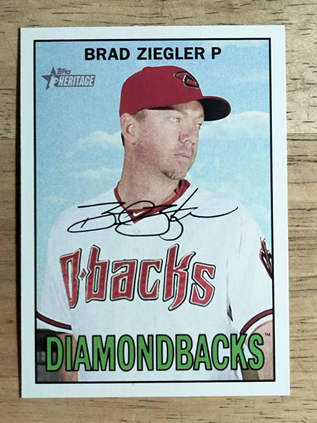 2016 Topps Heritage #213 Brad Ziegler