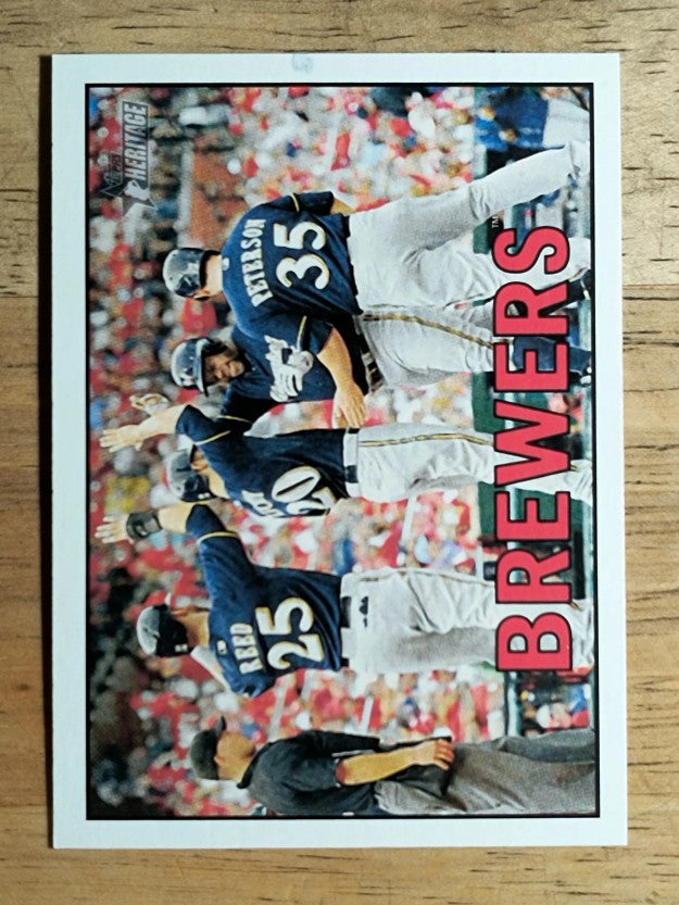 2016 Topps Heritage #363 Milwaukee Brewers