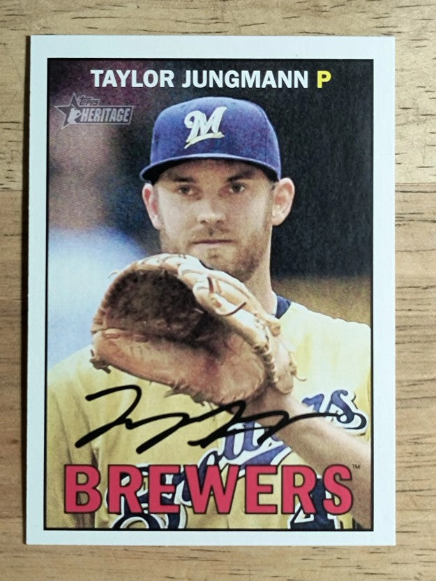 2016 Topps Heritage #489 Taylor Jungmann SP