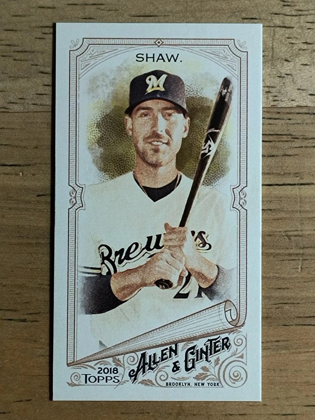 2018 Topps Allen and Ginter Mini Brooklyn Back #246 Travis Shaw
