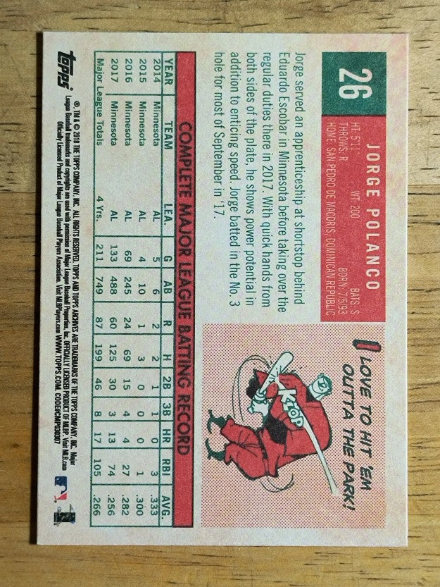 2018 Topps Archives #26 Jorge Polanco