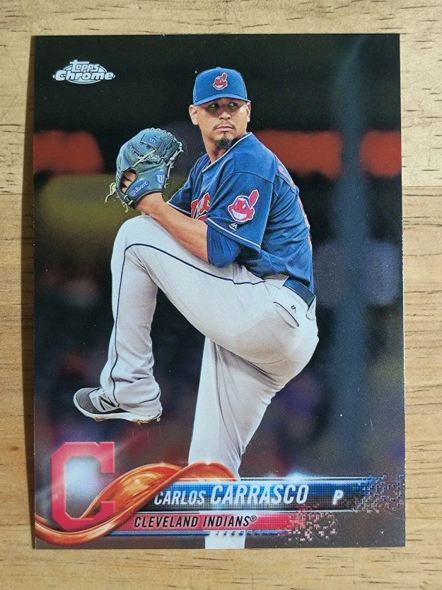 2018 Topps Chrome #173 Carlos Carrasco