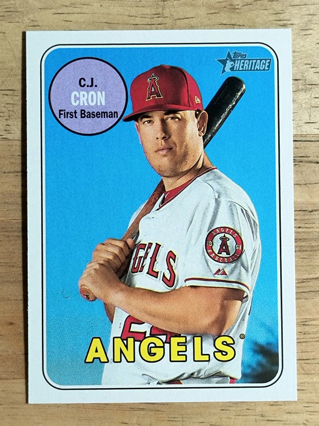 2018 Topps Heritage #245 C.J. Cron