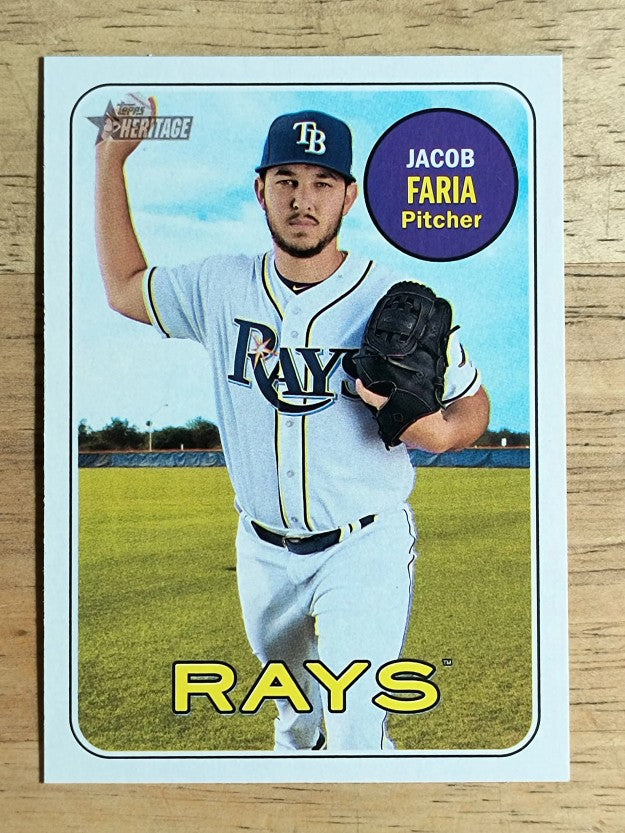 2018 Topps Heritage #342 Jacob Faria