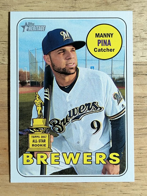 2018 Topps Heritage #344 Manny Pina