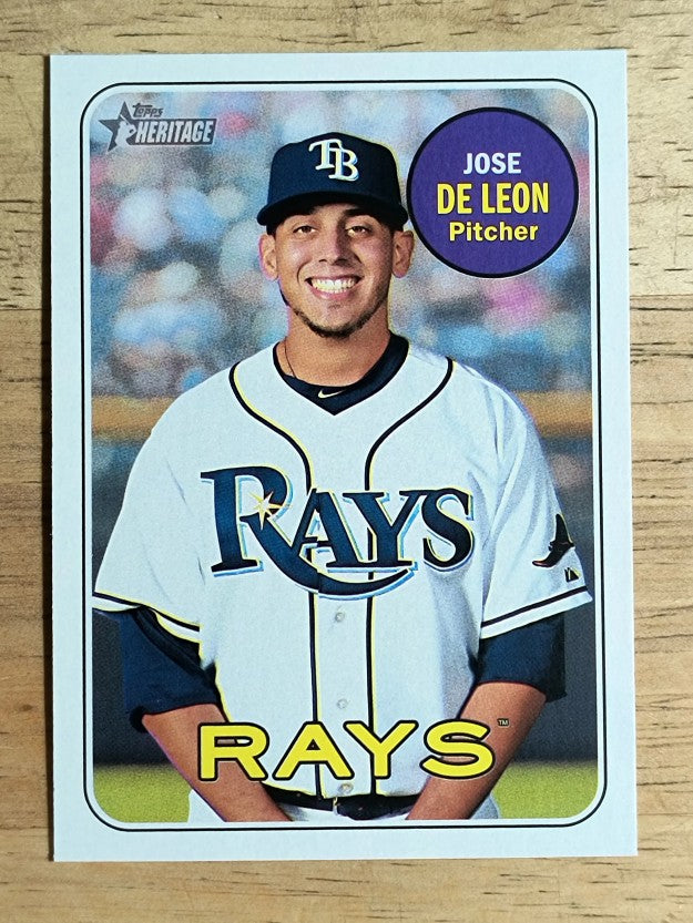 2018 Topps Heritage #383 Jose de Leon