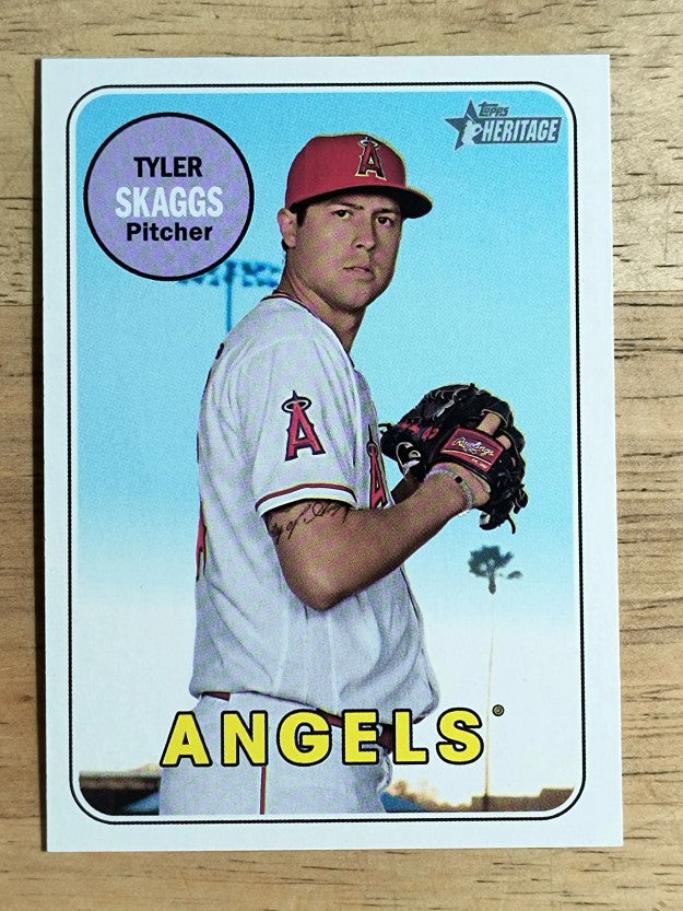 2018 Topps Heritage #572 Tyler Skaggs