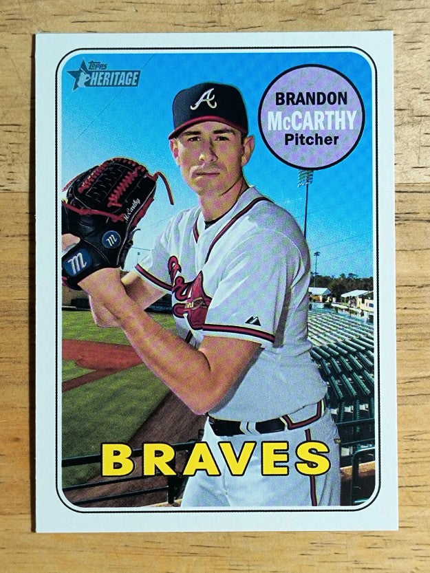 2018 Topps Heritage #587 Brandon McCarthy