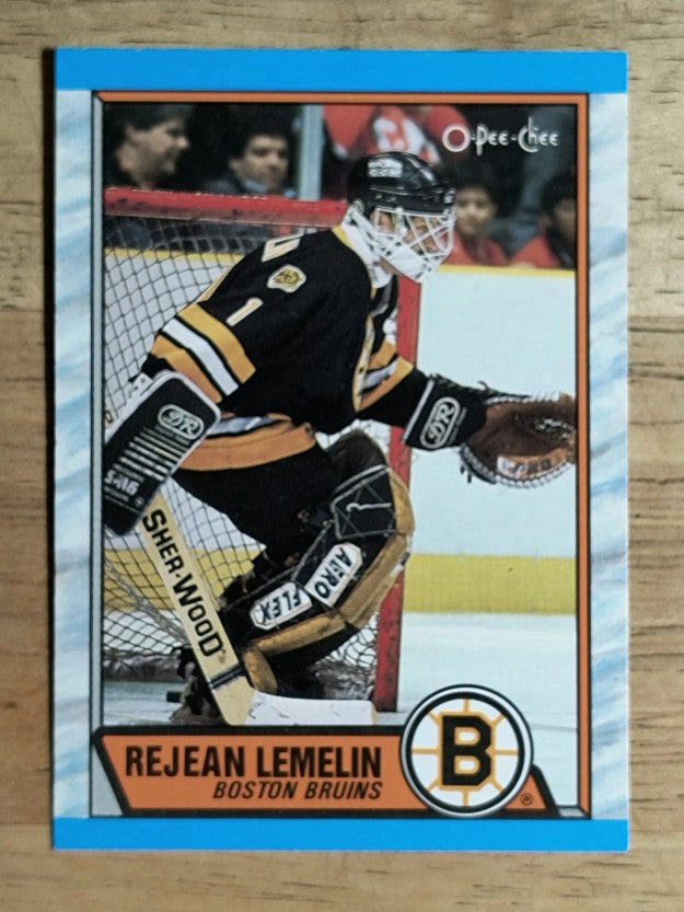 1989-90 O-Pee-Chee #40 Rejean Lemelin