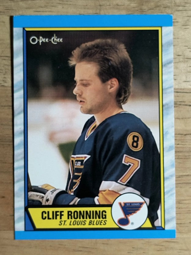 1989-90 O-Pee-Chee #45 Cliff Ronning RC (NM)