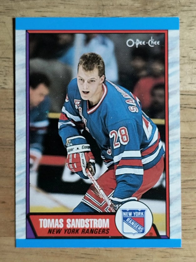 1989-90 O-Pee-Chee #54 Tomas Sandstrom