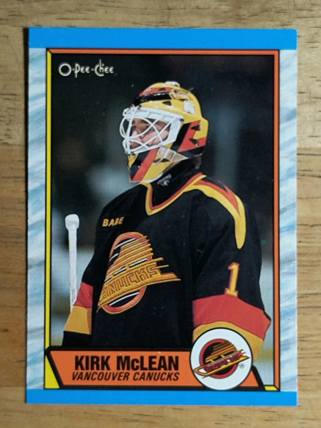 1989-90 O-Pee-Chee #61 Kirk McLean RC