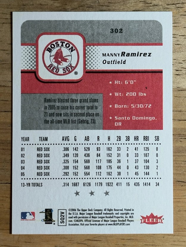 2006 Fleer #302 Manny Ramirez