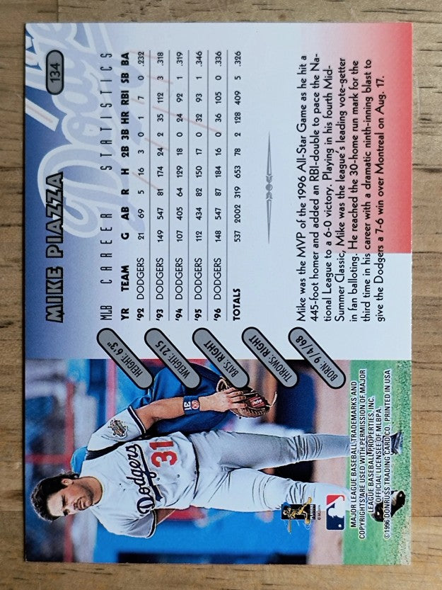 1997 Donruss #134 Mike Piazza