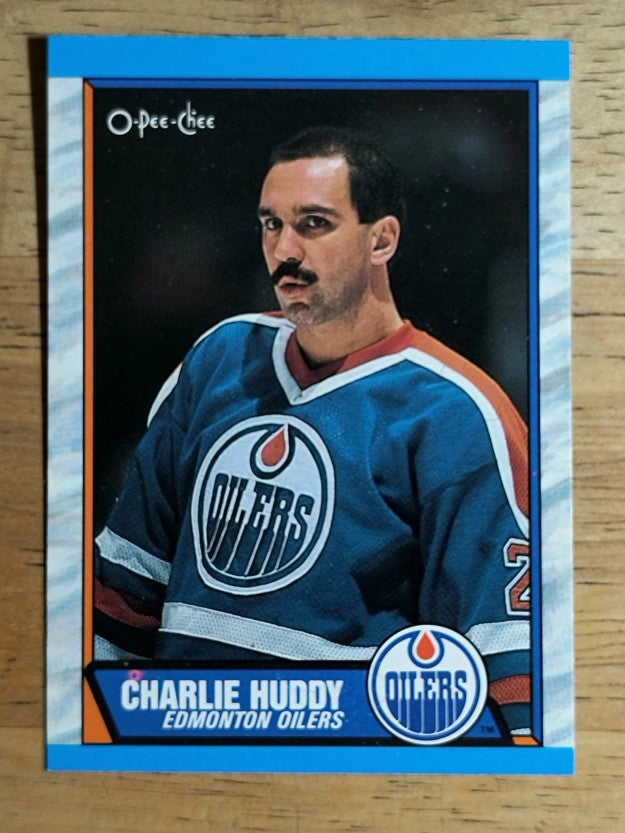 1989-90 O-Pee-Chee #158 Charlie Huddy