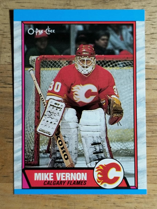 1989-90 O-Pee-Chee #163 Mike Vernon