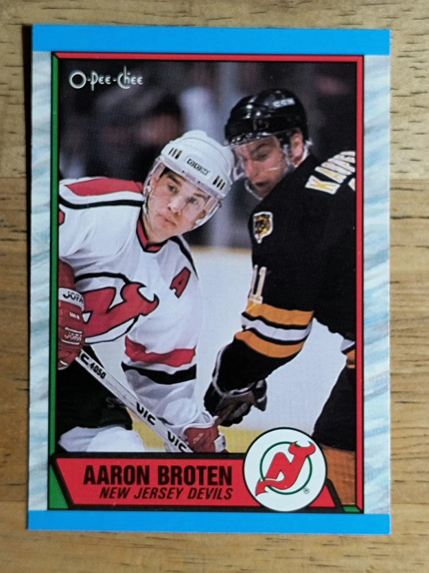 1989-90 O-Pee-Chee #180 Aaron Broten