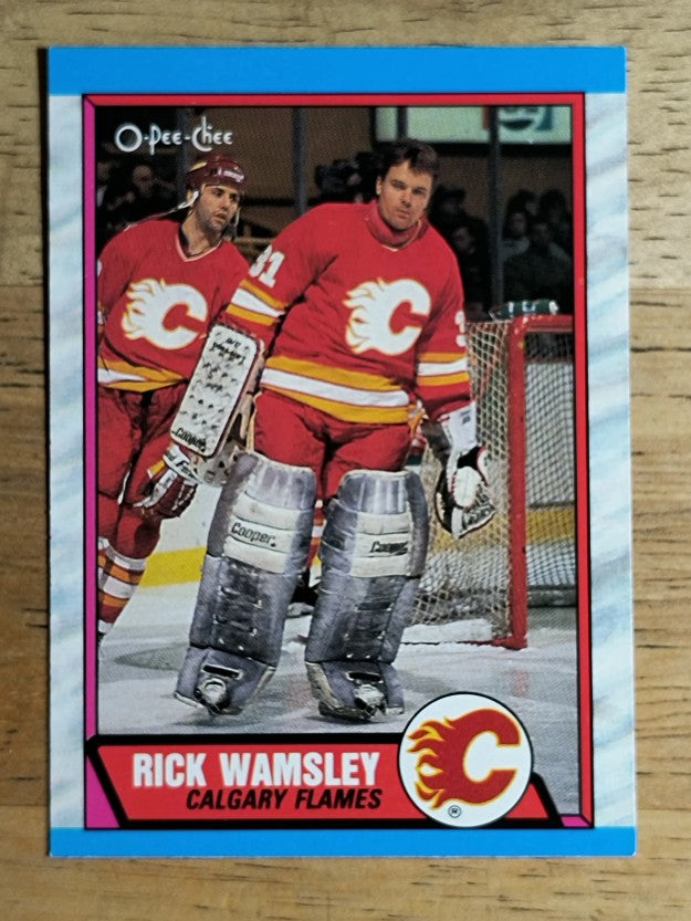 1989-90 O-Pee-Chee #204 Rick Wamsley